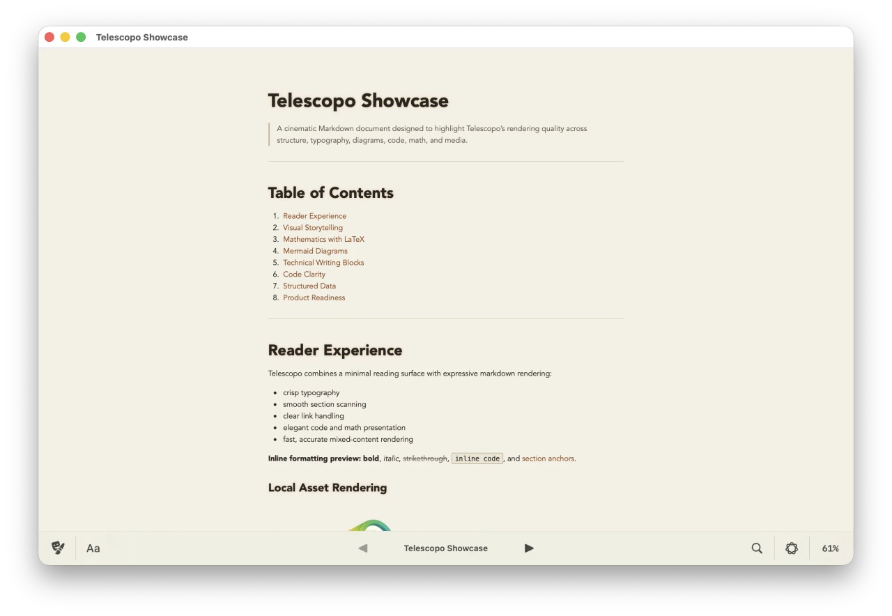 Telescopo Parchment theme