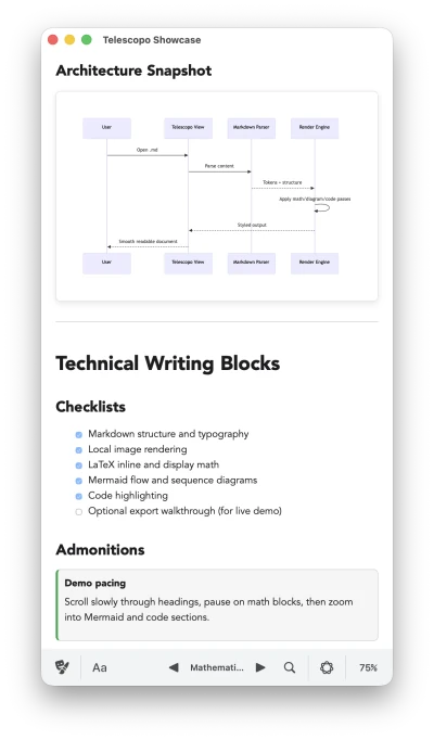 Telescopo Light theme